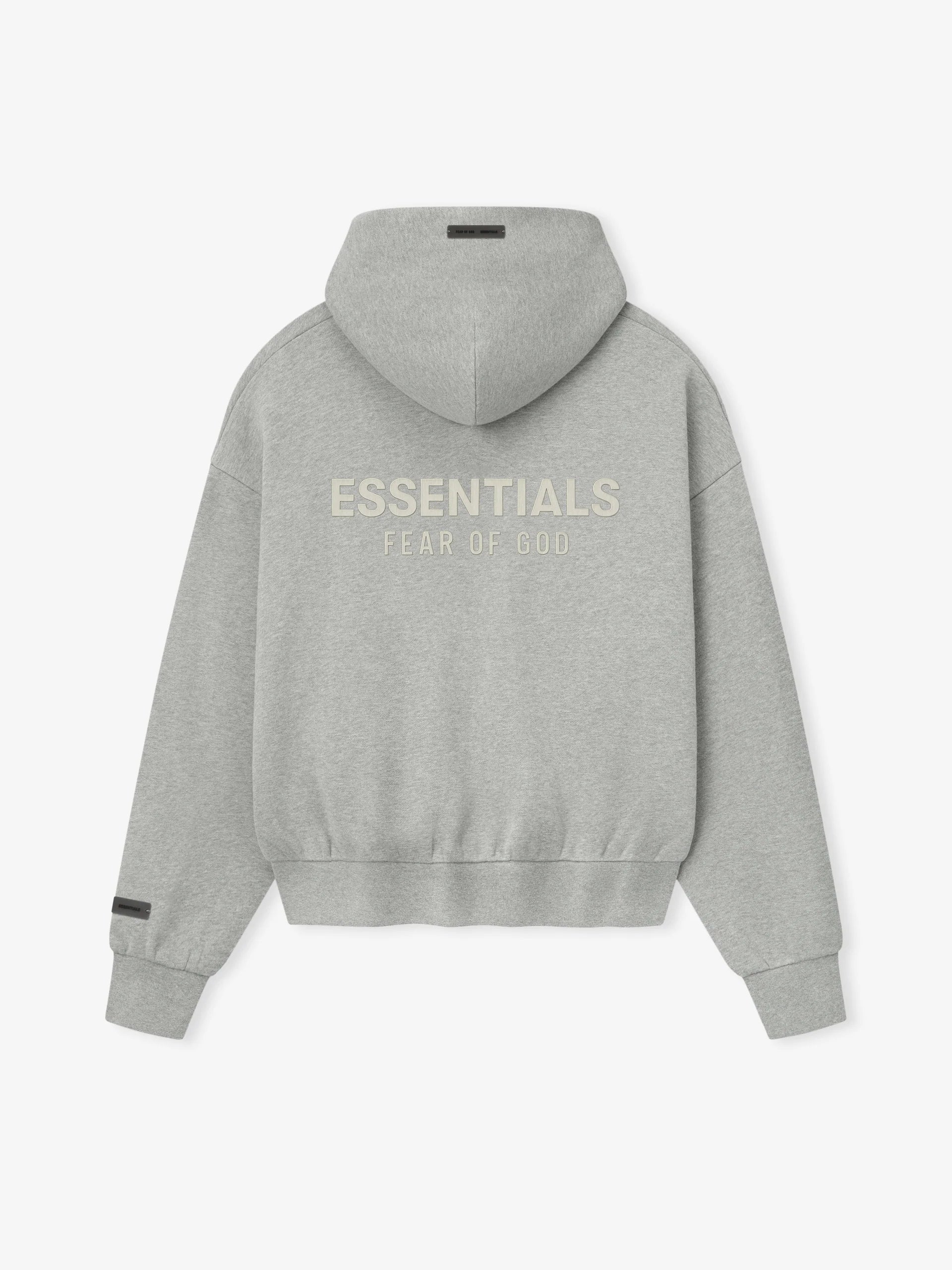 Polera para Hombre ESSENTIALS Classic Fleece Zip-Up Hoodie Gris