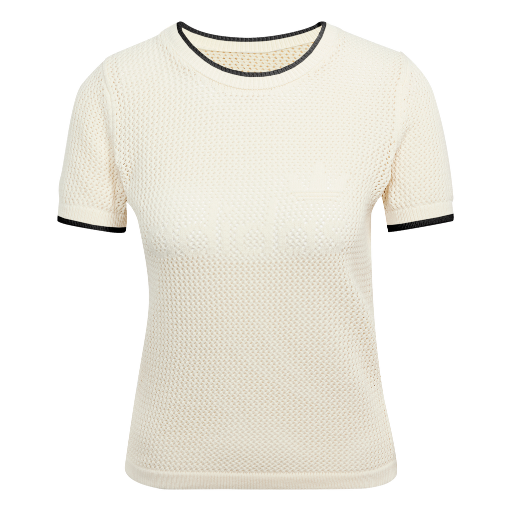 Polo para Mujer ADIDAS CROCHET TEE Beige JD1076-W