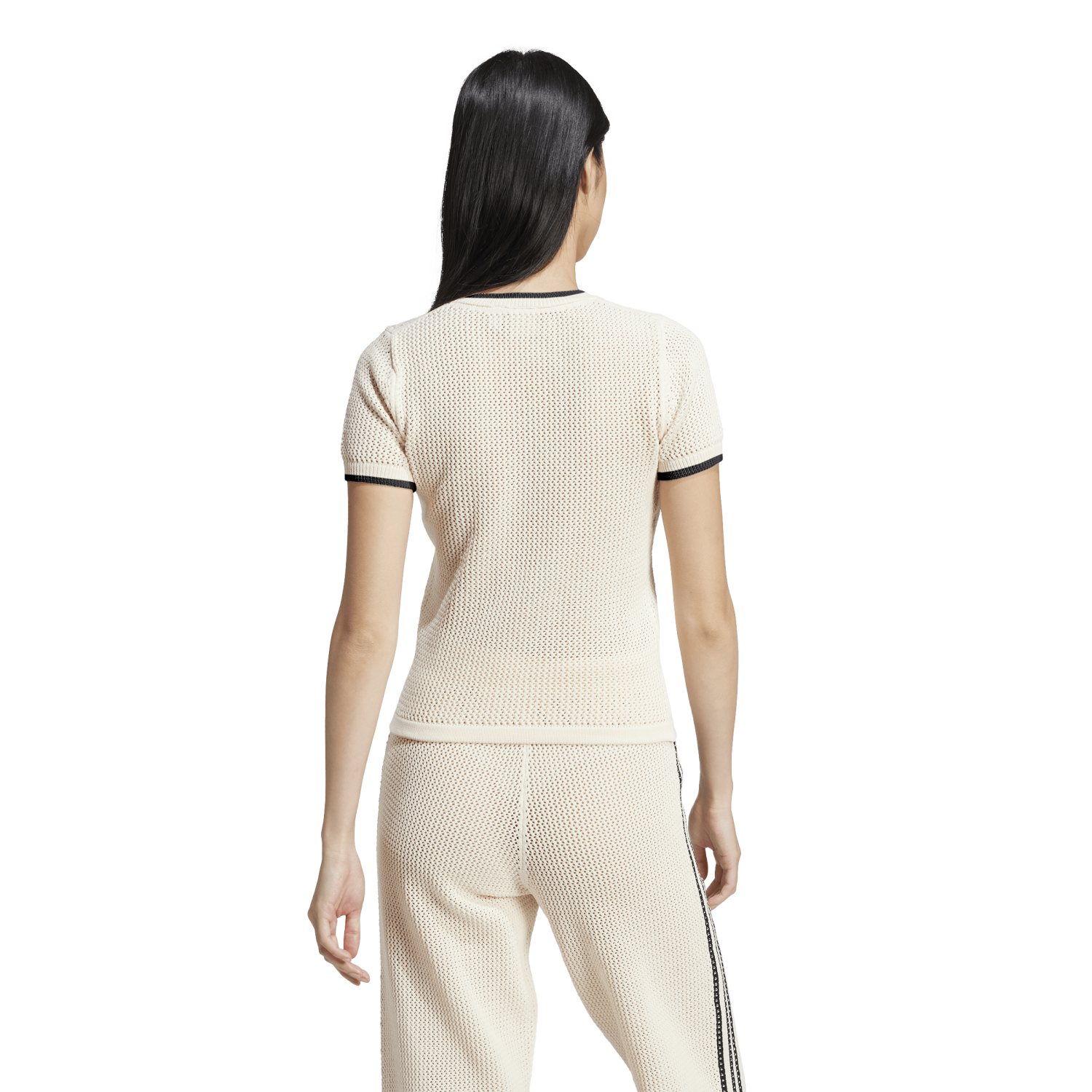 Polo para Mujer ADIDAS CROCHET TEE Beige JD1076-W