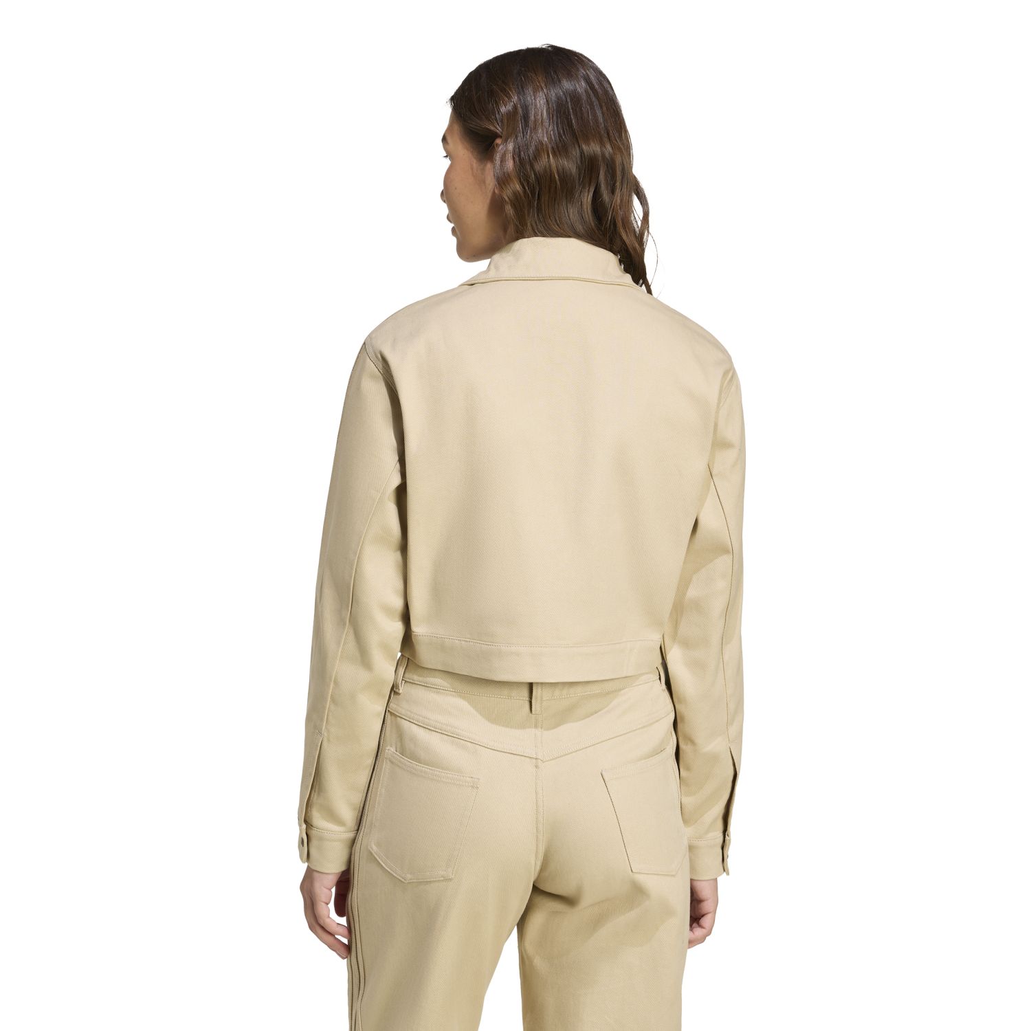 Casaca para Mujer ADIDAS FB CROP TT Beige JX7600-W