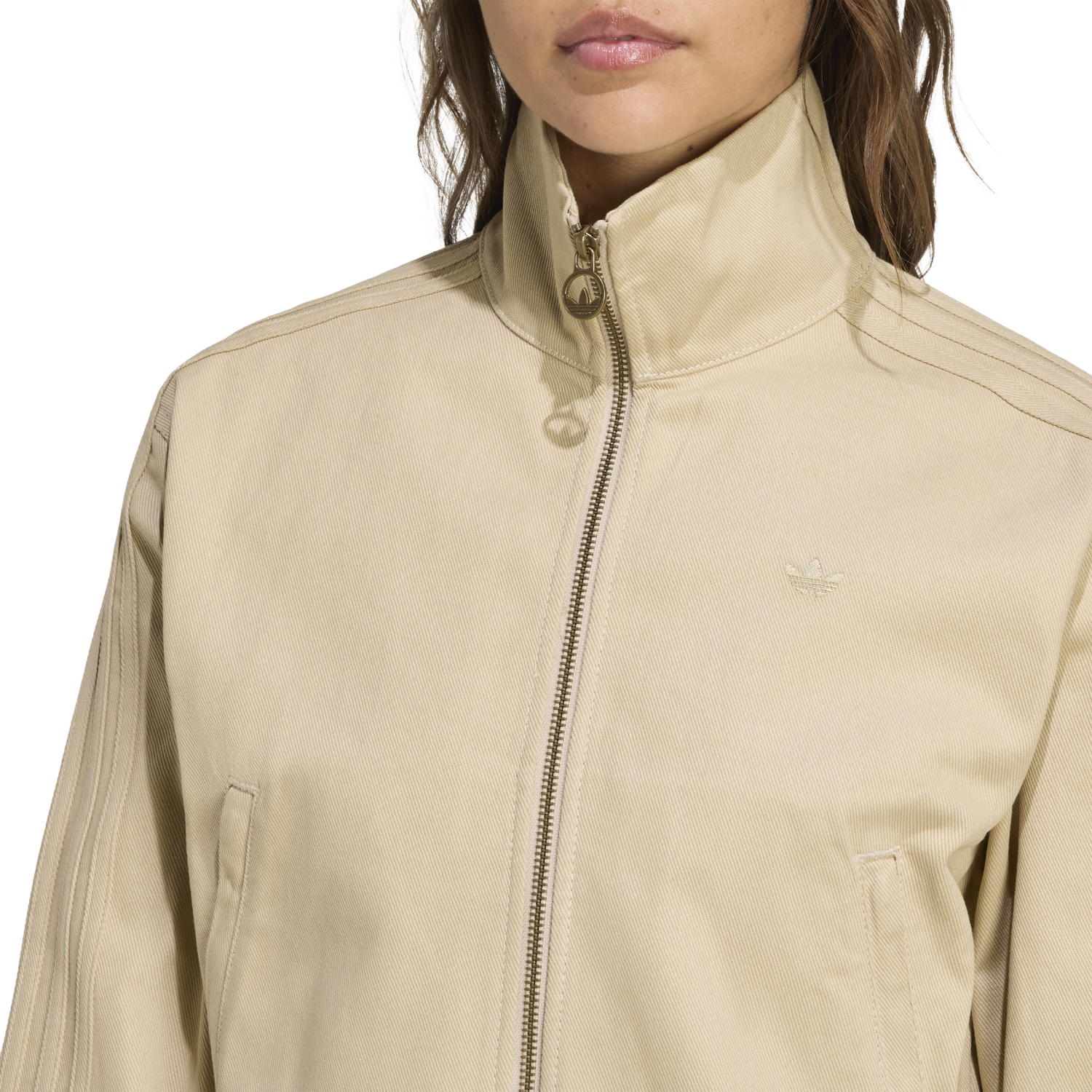 Casaca para Mujer ADIDAS FB CROP TT Beige JX7600-W