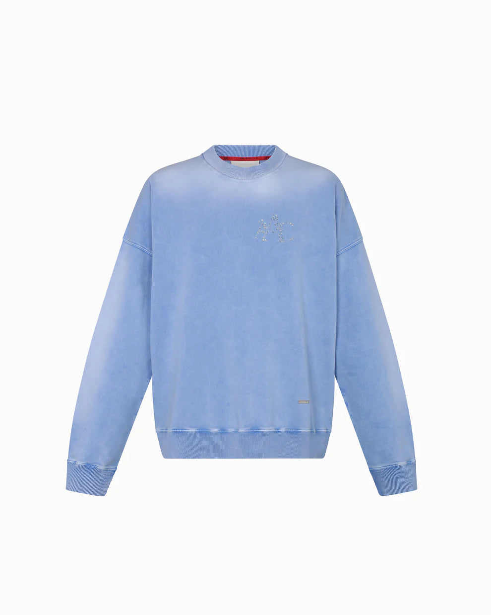 Polera ALL ABOUT CASH CRYSTALZ LIGHT BLUE CREWNECK Azul