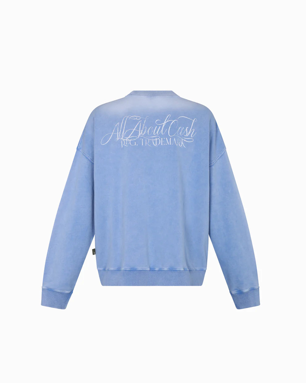 Polera ALL ABOUT CASH CRYSTALZ LIGHT BLUE CREWNECK Azul