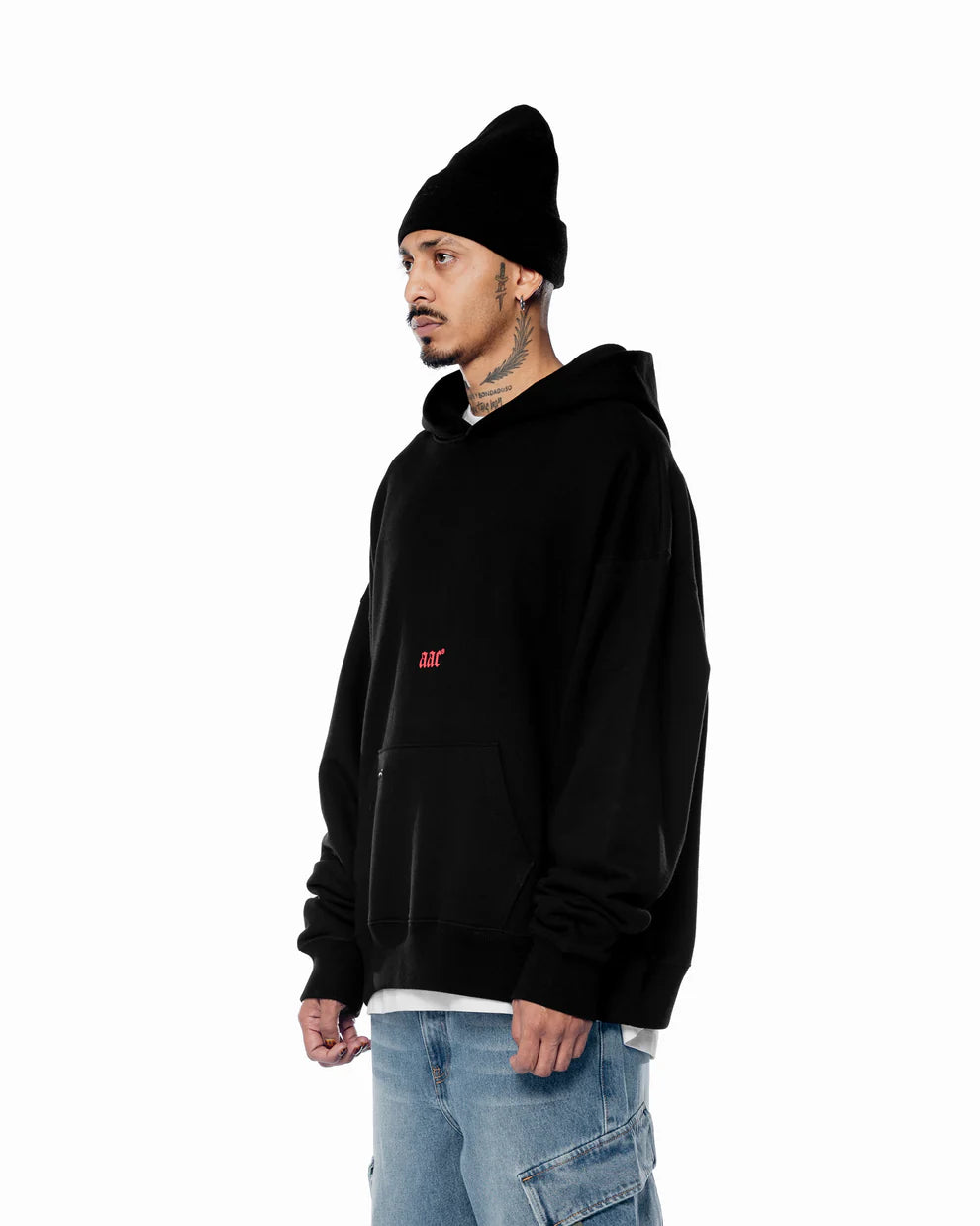 Polera ALL ABOUT CASH MOMM 2.0 BLAACK HOODIE Negro