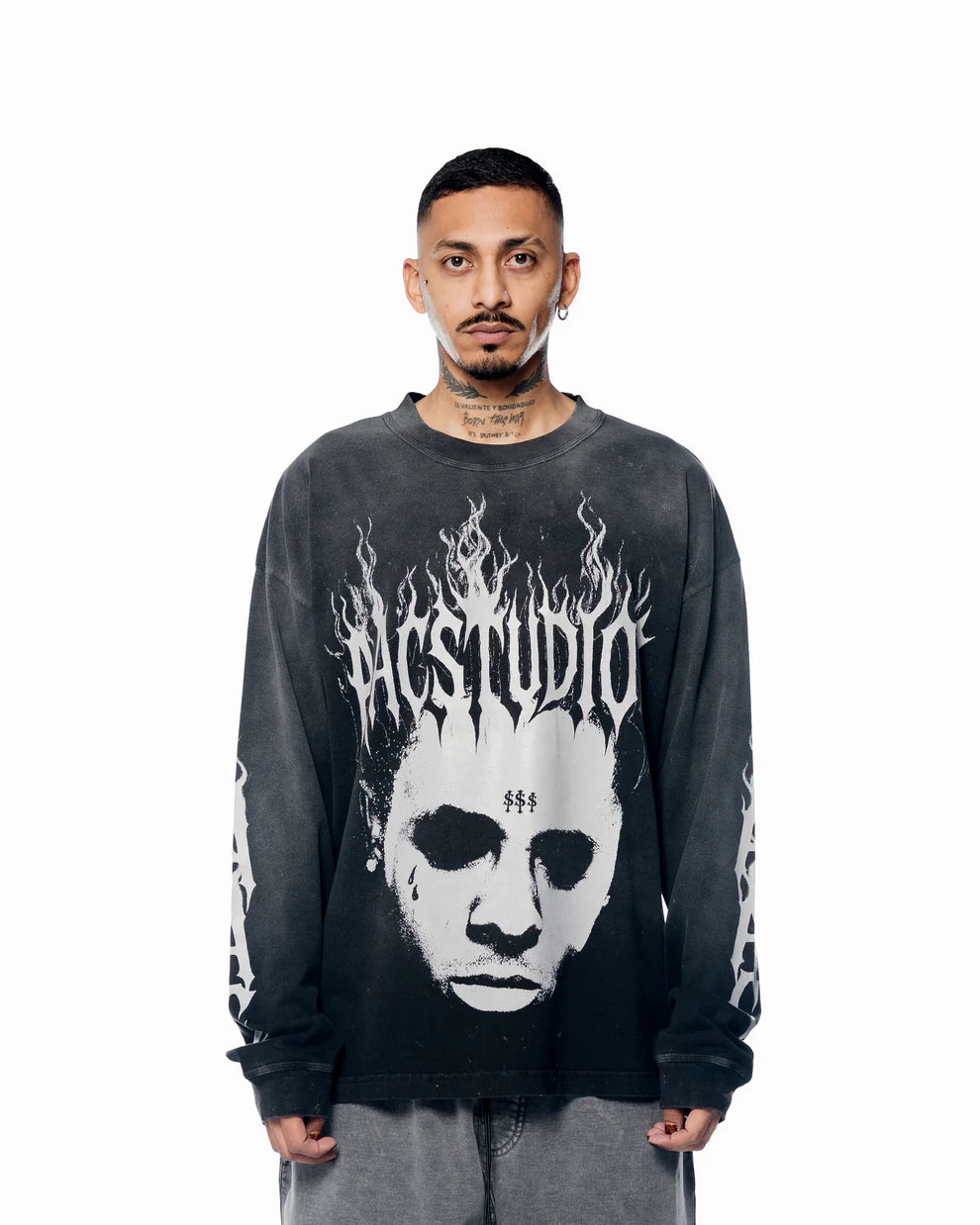 Polo ALL ABOUT CASH WEEZY LONGSLEEVE TEE Negro